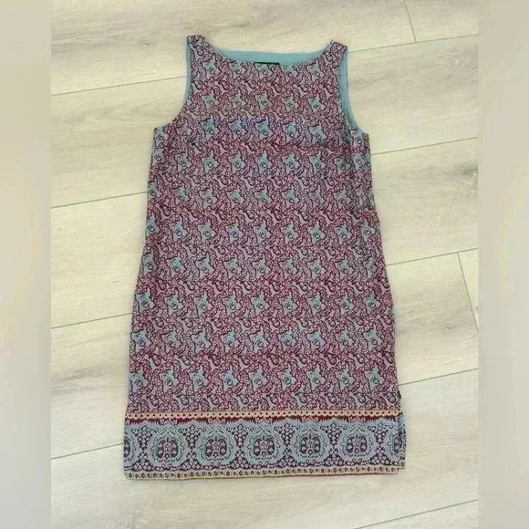Ralph Lauren petite sleeveless pattern colorful dress 10p like new condition - Picture 1 of 8